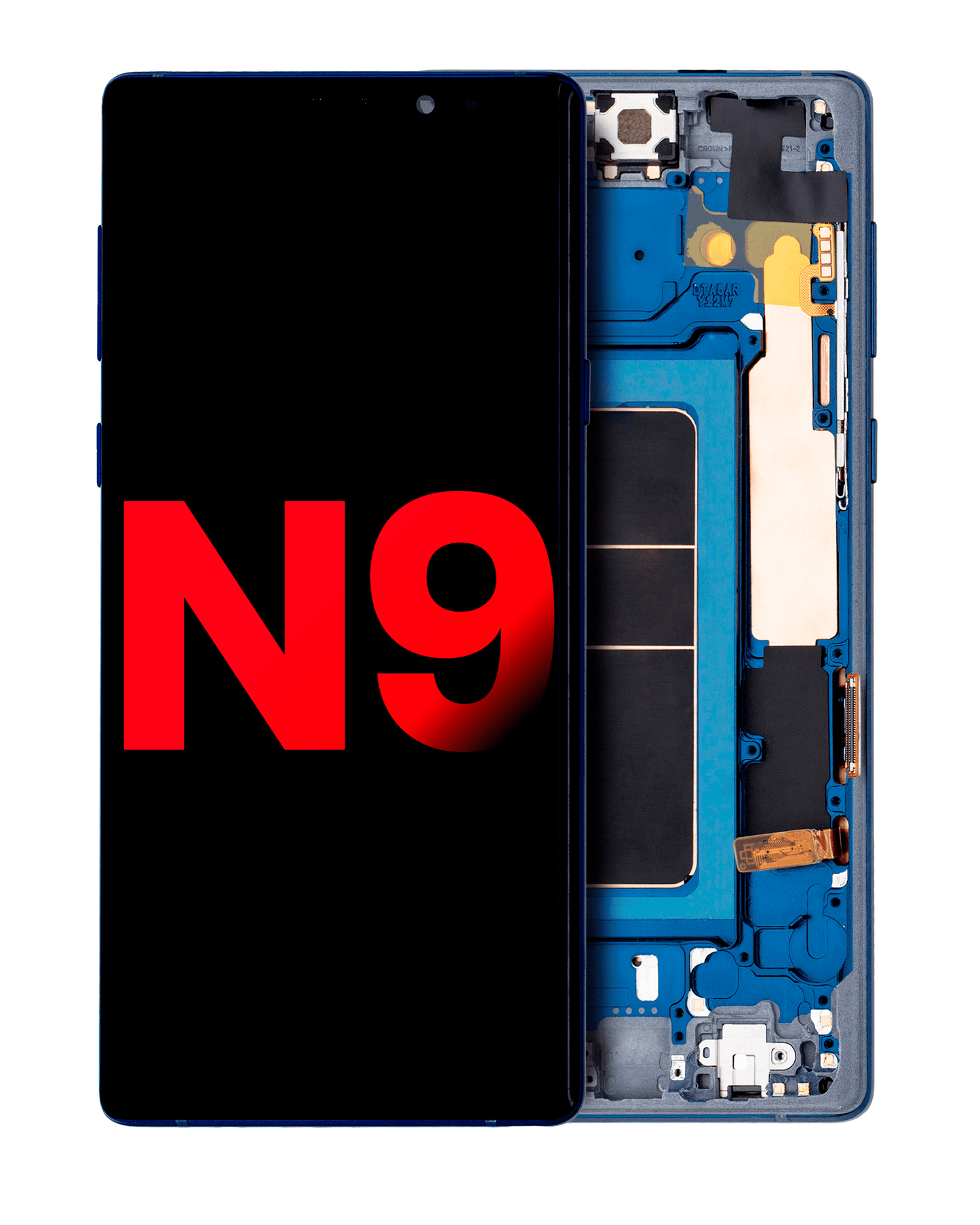 OLED Assembly With Frame For Samsung Galaxy Note 9 (Aftermarket Plus) (Ocean Blue)