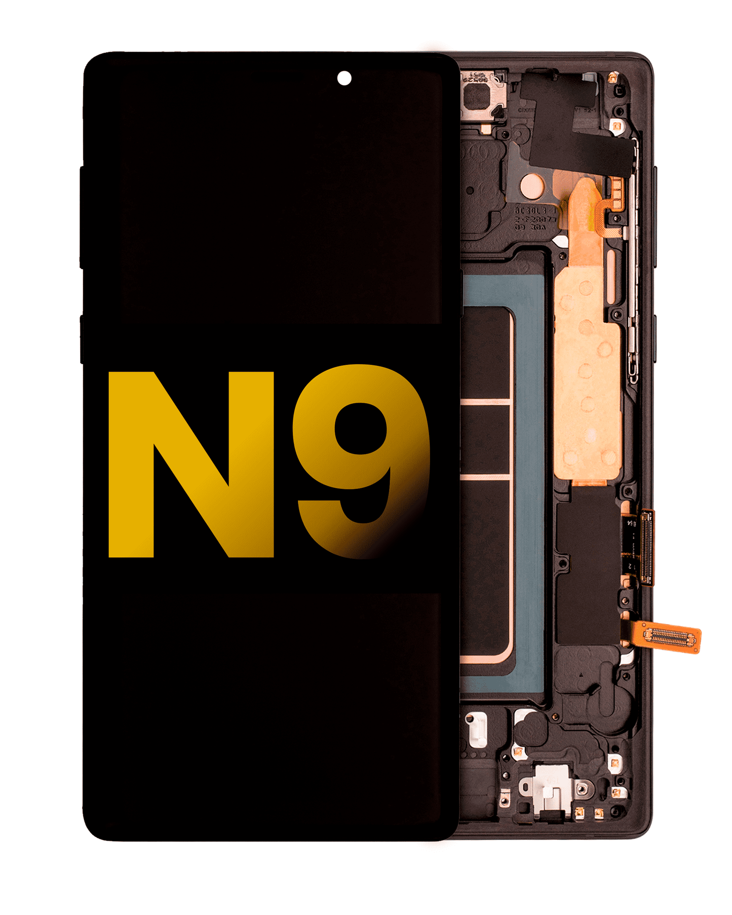 OLED Assembly With Frame For Samsung Galaxy Note 9 (Refurbished) (Midnight Black)