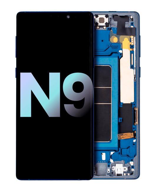 OLED Assembly With Frame For Samsung Galaxy Note 9 (Service Pack) (Ocean Blue)