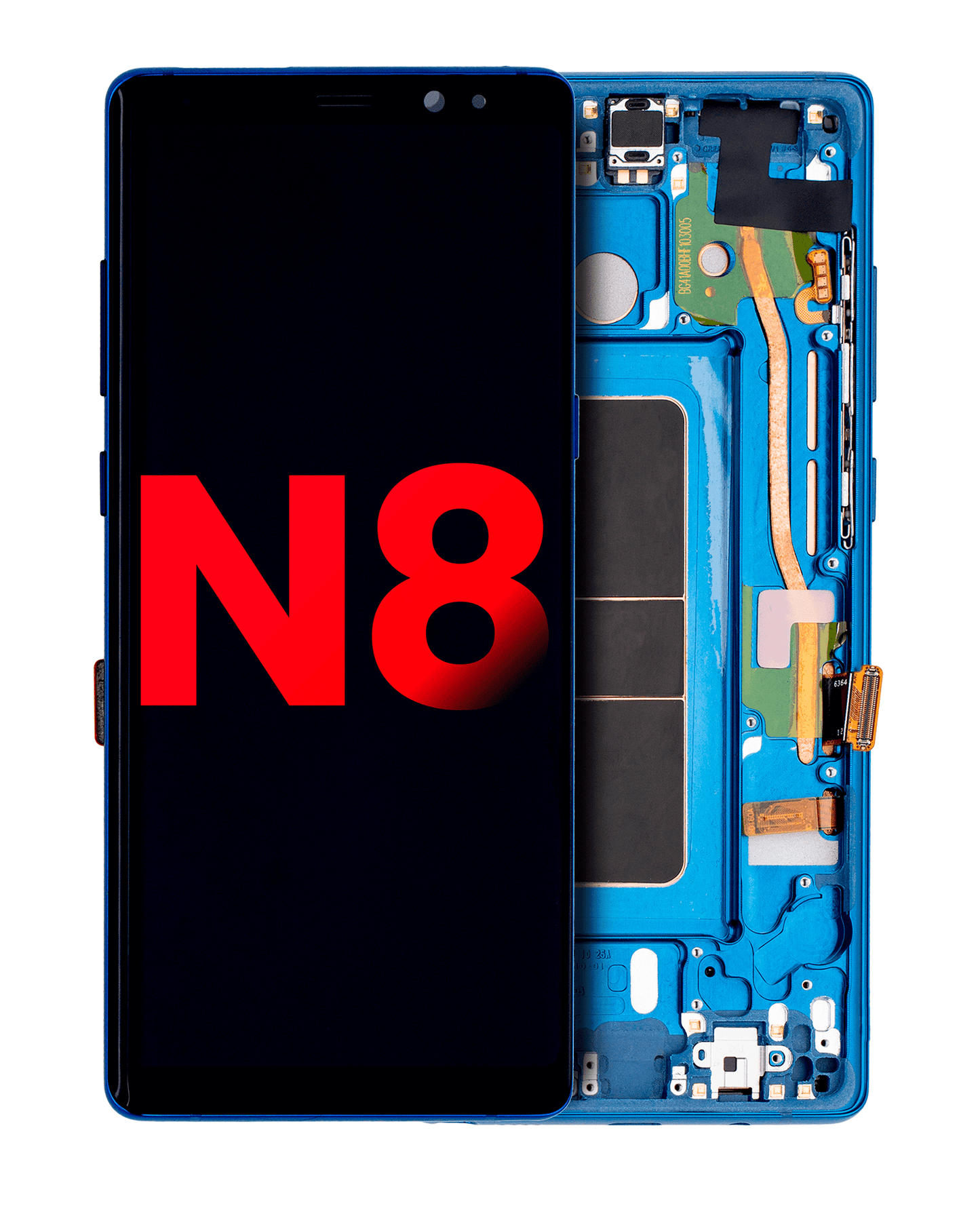 OLED Assembly With Frame For Samsung Galaxy Note 8 (Aftermarket Plus) (Deep sea Blue)