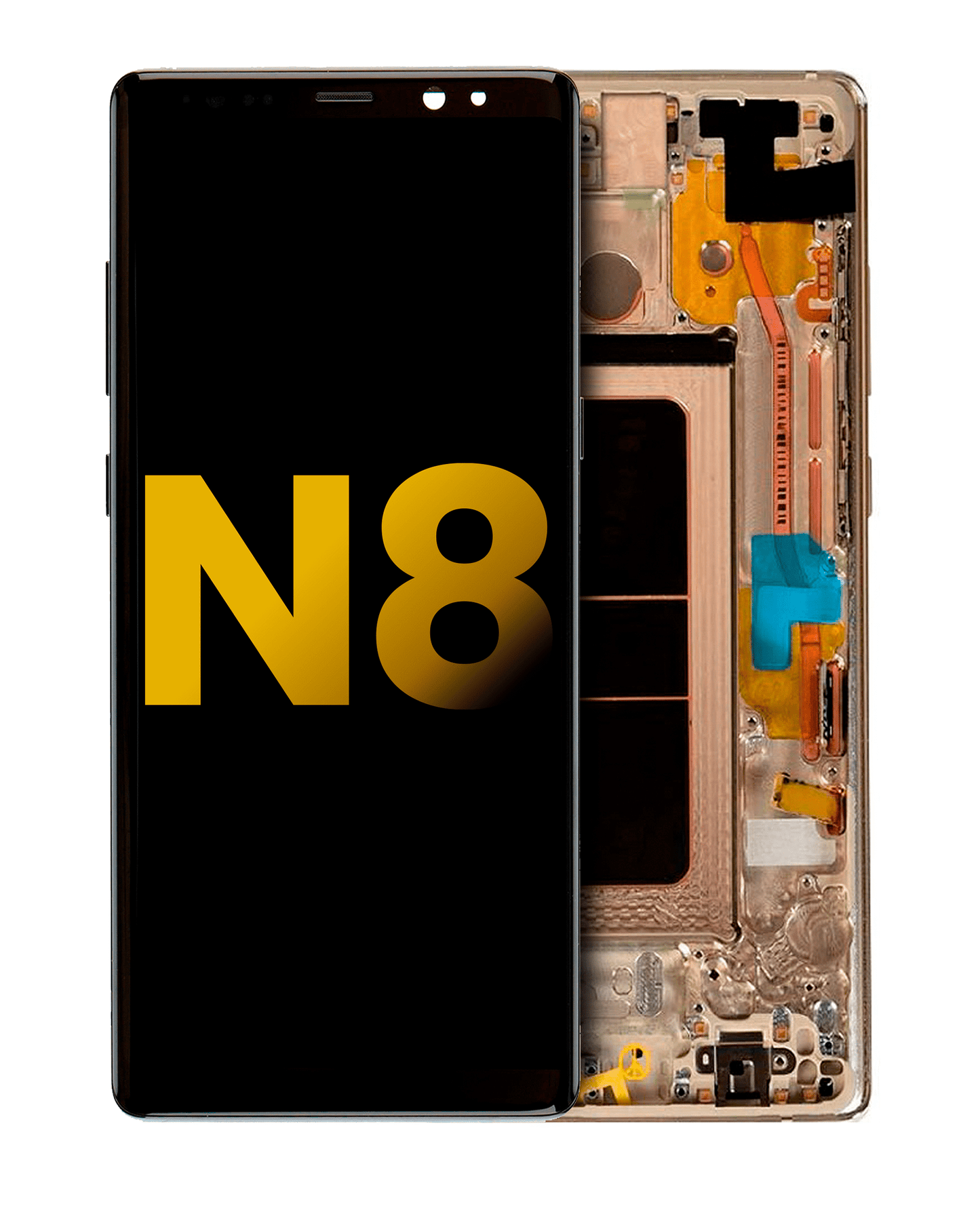 OLED Assembly With Frame For Samsung Galaxy Note 8 (Refurbished) (Maple Gold)