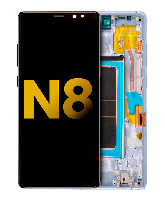 OLED Assembly With Frame For Samsung Galaxy Note 8 (Refurbished) (Orchid Gray)
