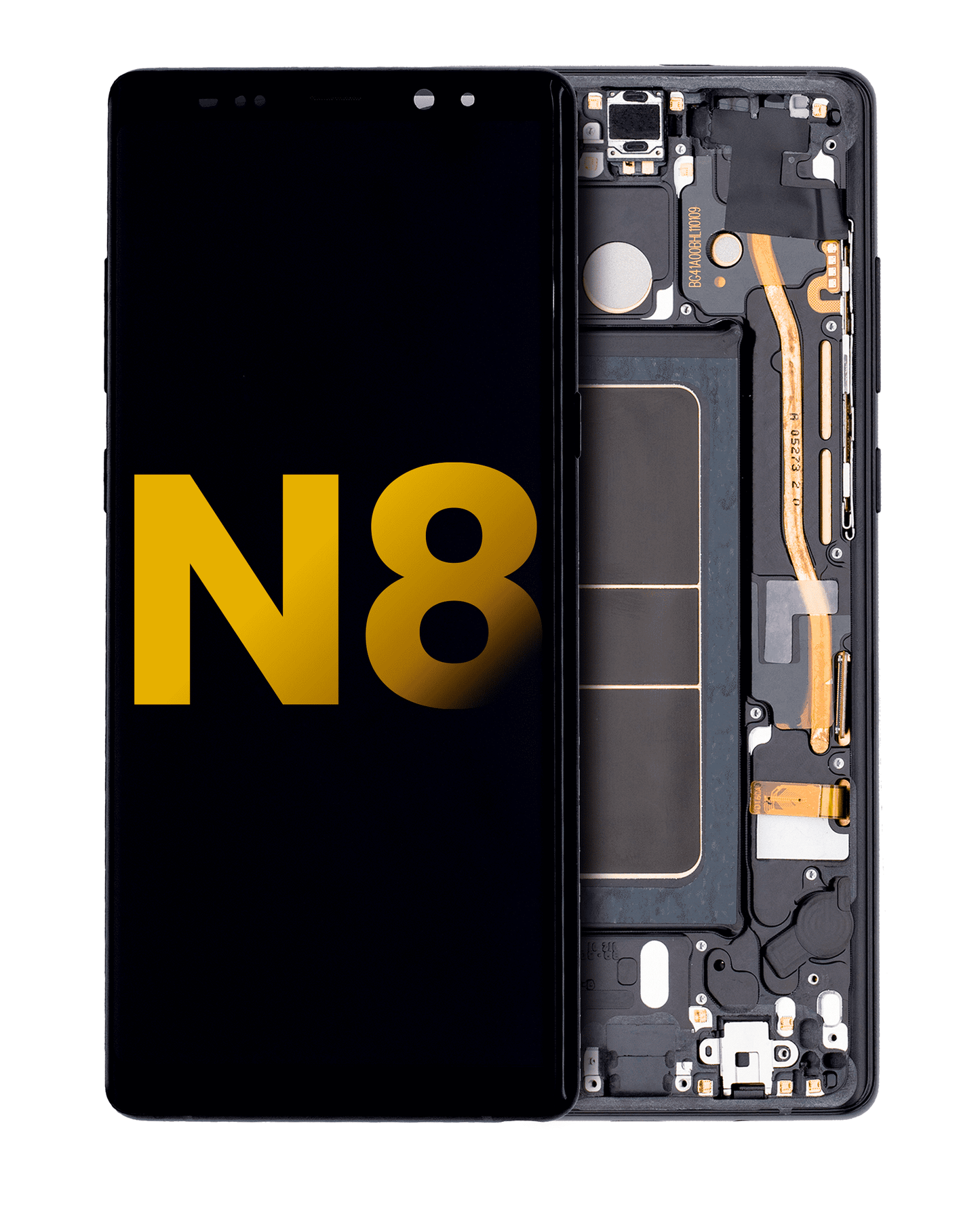 OLED Assembly With Frame For Samsung Galaxy Note 8 (Refurbished) (Midnight Black)