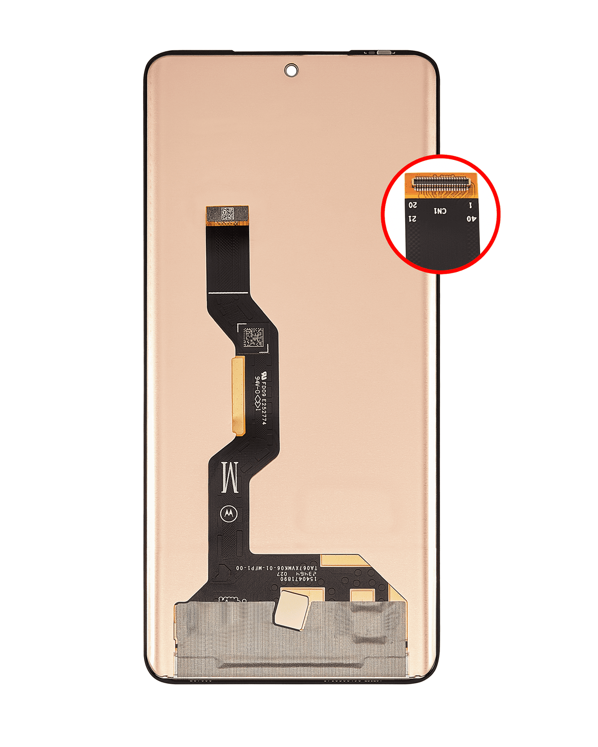 OLED Assembly Without Frame For Motorola Moto Edge 50 Pro (XT2403 / 2024) / Moto Edge 50 (XT2407-3 / 2024) (Refurbished) (All Colors) | SKU 107082142301 | image 3