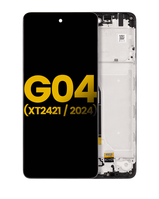 LCD Assembly With Frame For Motorola Moto G04 (XT2421 / 2024)/ G04S (XT2421-8) / E14 (XT2421-12) (Refurbished) (All Colors) - image 1