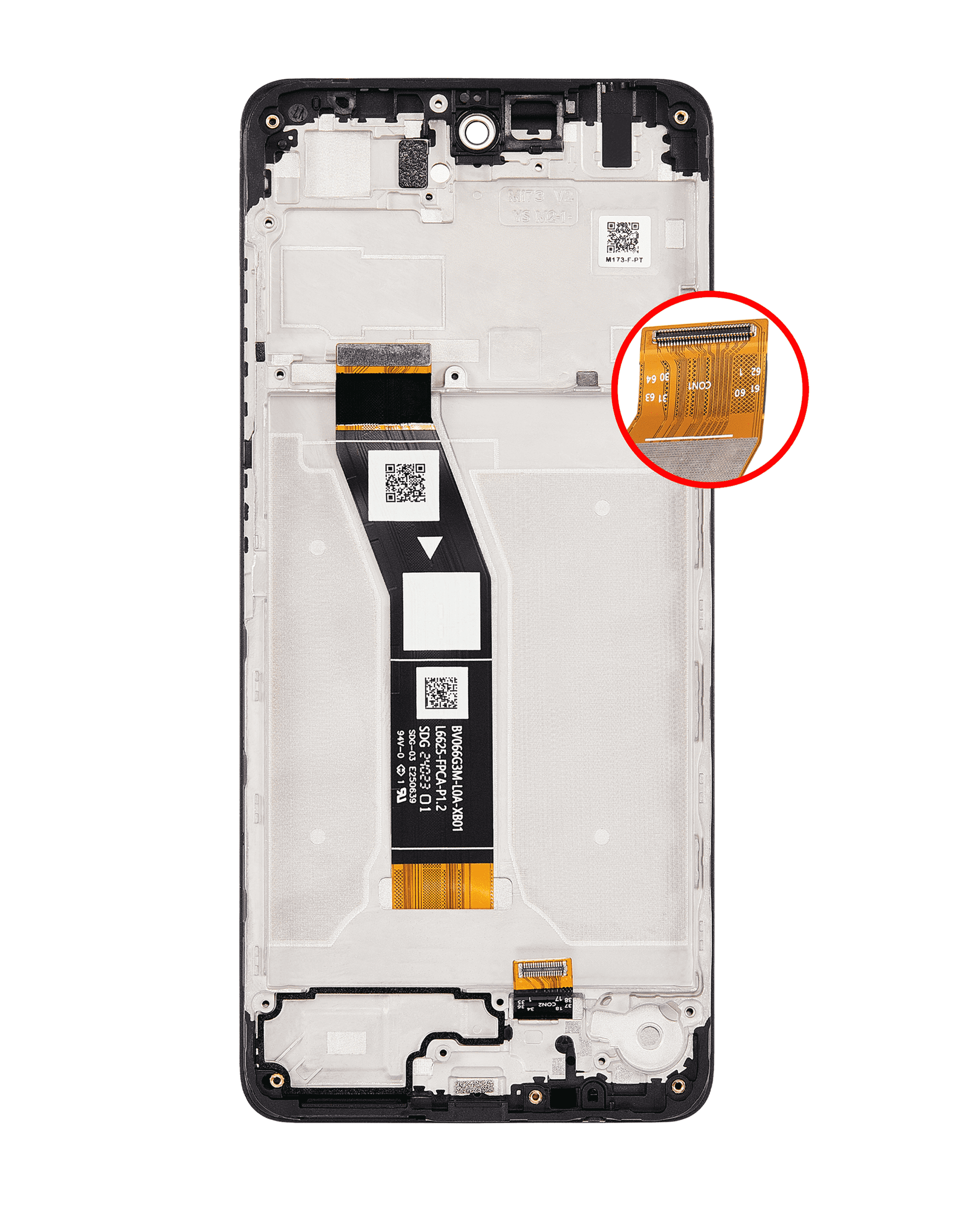 LCD Assembly With Frame For Motorola Moto G04 (XT2421 / 2024)/ G04S (XT2421-8) / E14 (XT2421-12) (Refurbished) (All replacement part SKU 107082142201 image 9