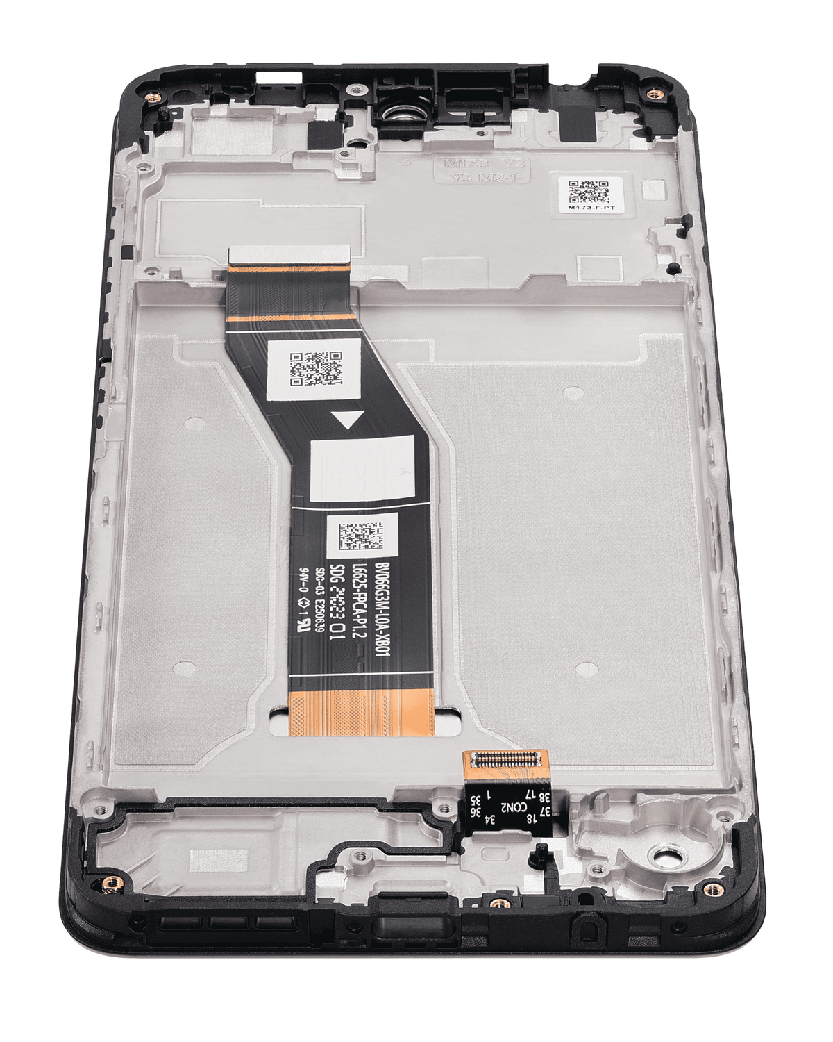 LCD Assembly With Frame for Moto E14 (XT2421-14 / 2024) - Motorola screen replacement part, SKU 107082142201, replacement part view 3