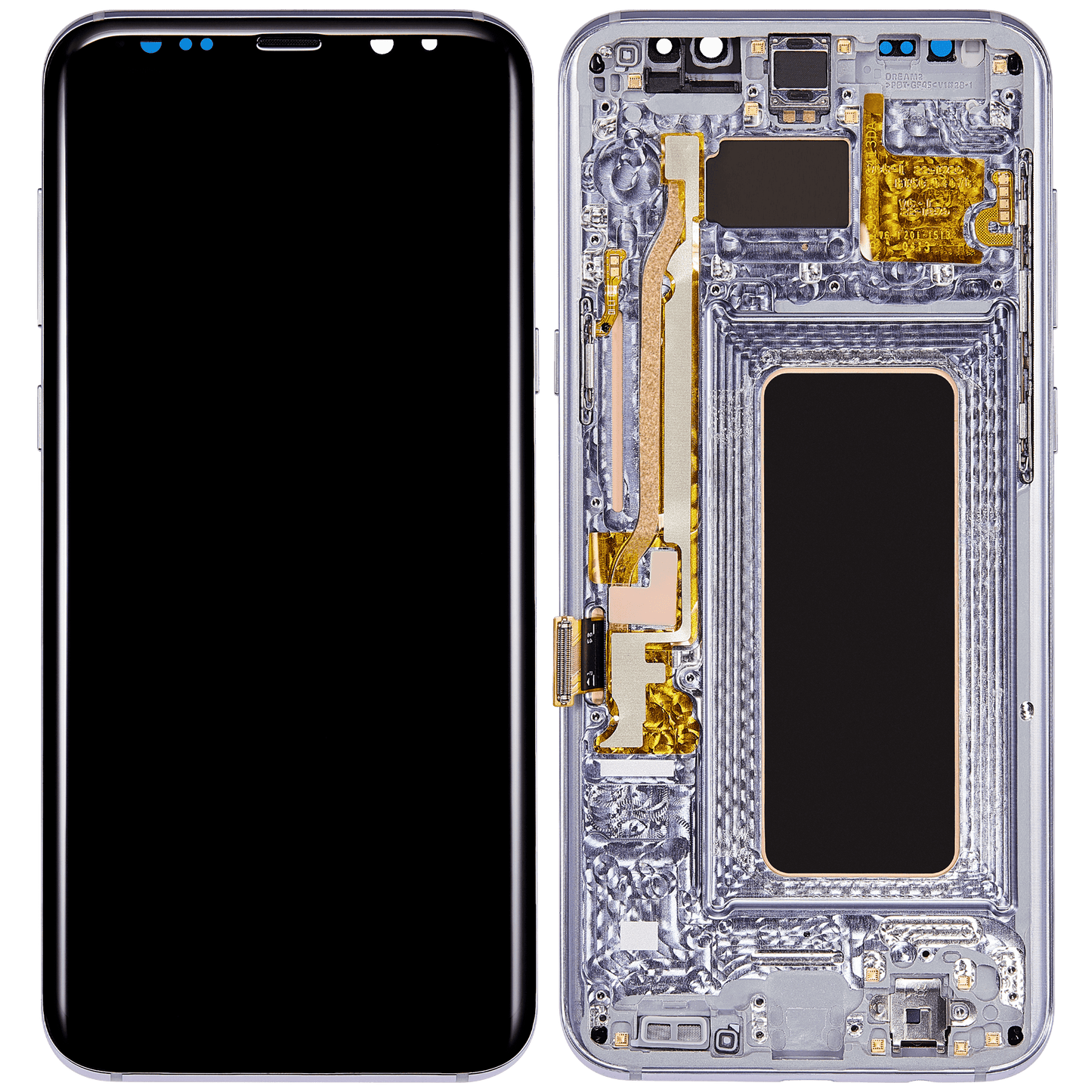 OLED Assembly With Frame For Samsung Galaxy S8 Plus (Refurbished) (Arctic Silver)