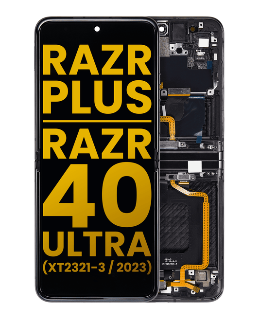 Inner OLED Assembly With Frame For Motorola Moto Razr Plus 2023 / Razr 40 Ultra (XT2321 - Motorola replacement part image 1