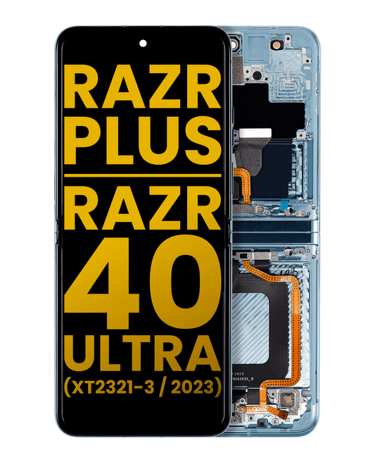 Inner OLED Assembly With Frame For Motorola Moto Razr Plus 2023 / Razr 40 Ultra (XT2321 - Motorola replacement part image 1