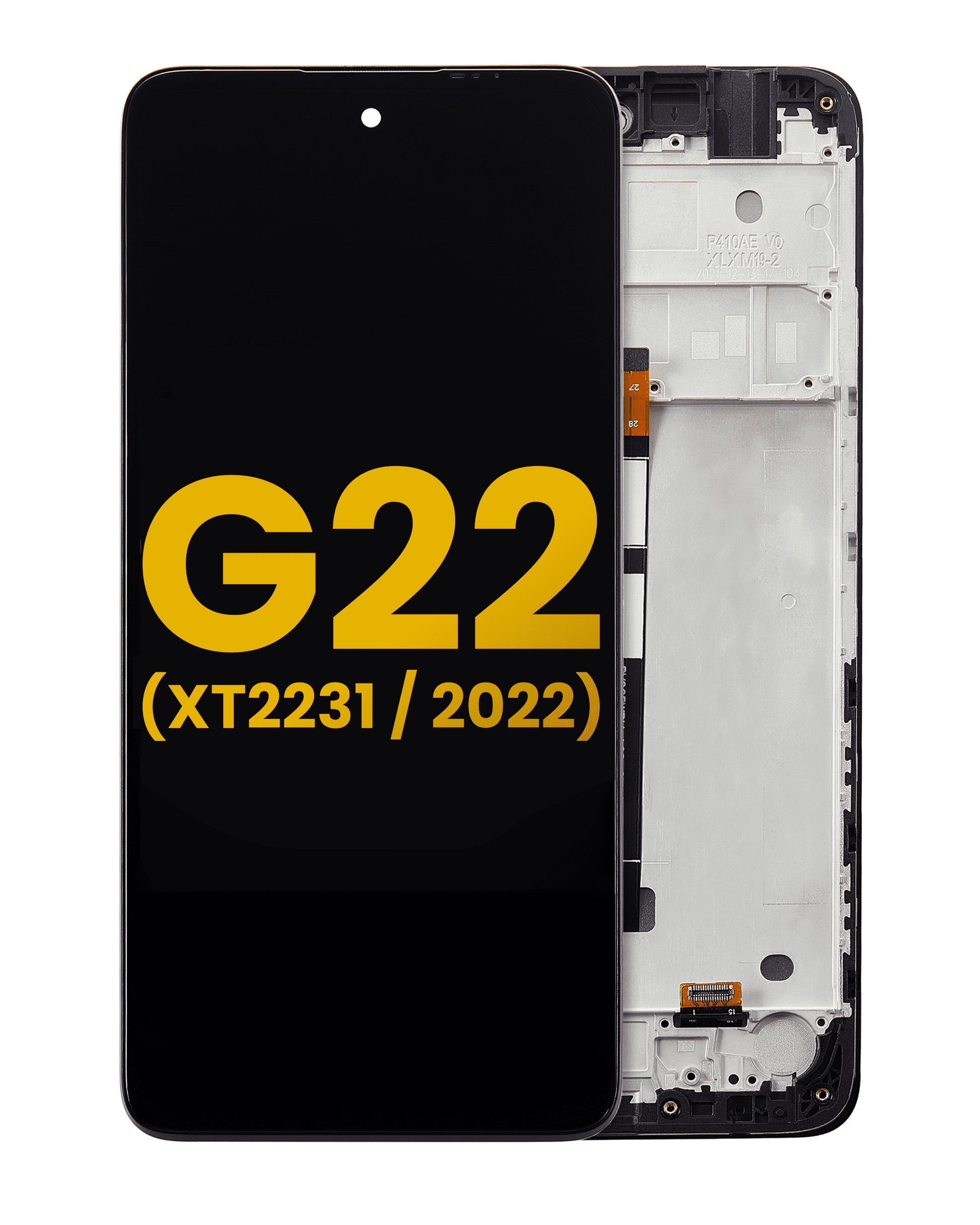 LCD Assembly With Frame For Motorola Moto G22 (XT2231 / 2022) (Refurbished) (All Colors) replacement part SKU 107082110803 image 1
