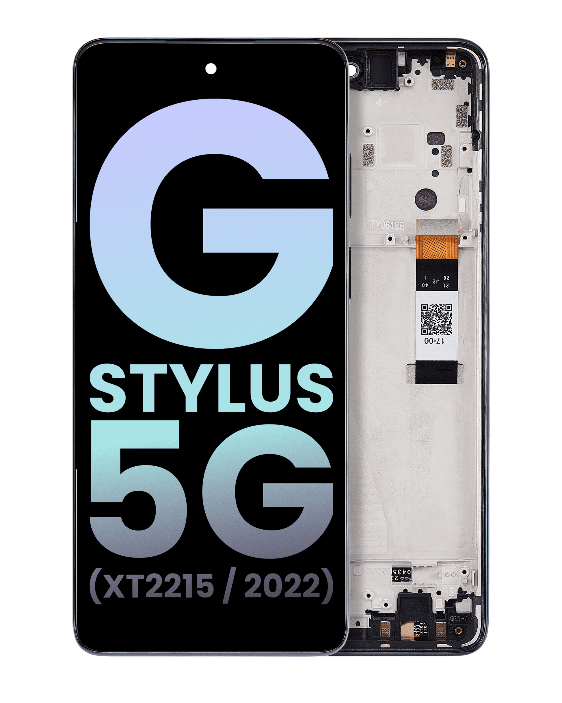 LCD Assembly With Frame For Motorola Moto G Stylus 5G (XT2215 / 2022) (Genuine OEM) (Steel Blue) replacement part SKU 107081017125 image 2