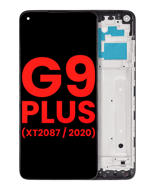 LCD Assembly With Frame For Motorola Moto G9 Plus (XT2087 / 2020) (Aftermarket Plus) (All Colors) replacement part for compatible Motorola phone, SKU 107082086106, product image 1