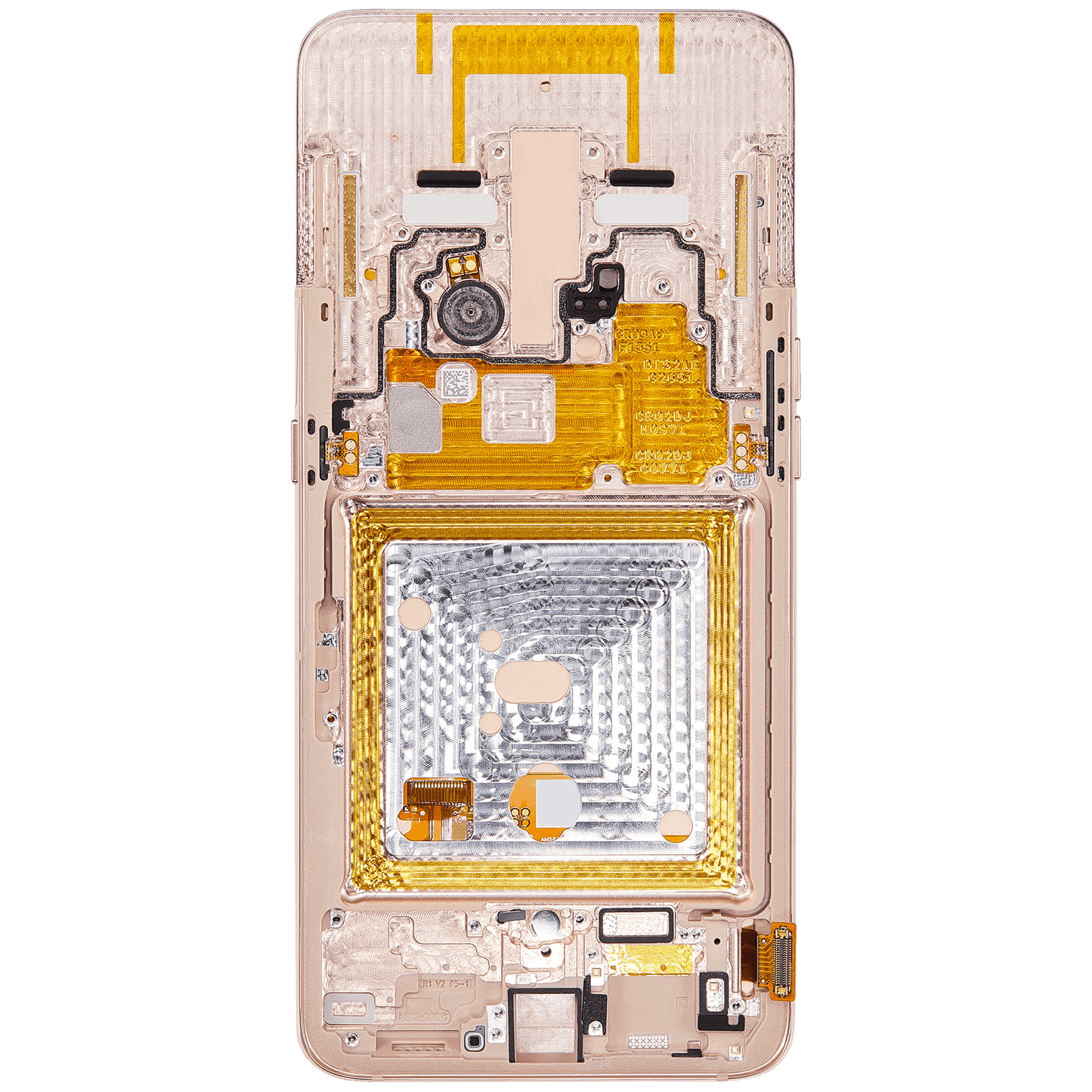 OLED Assembly With Frame For Samsung Galaxy A80 (A805 / 2019) (Angel Gold) (Refurbished)