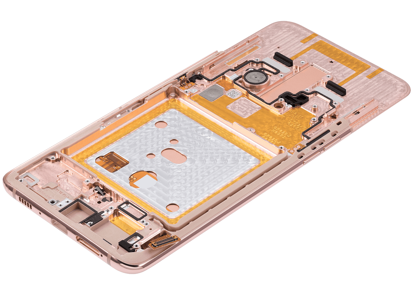 OLED Assembly With Frame For Samsung Galaxy A80 (A805 / 2019) (Angel Gold) (Refurbished)
