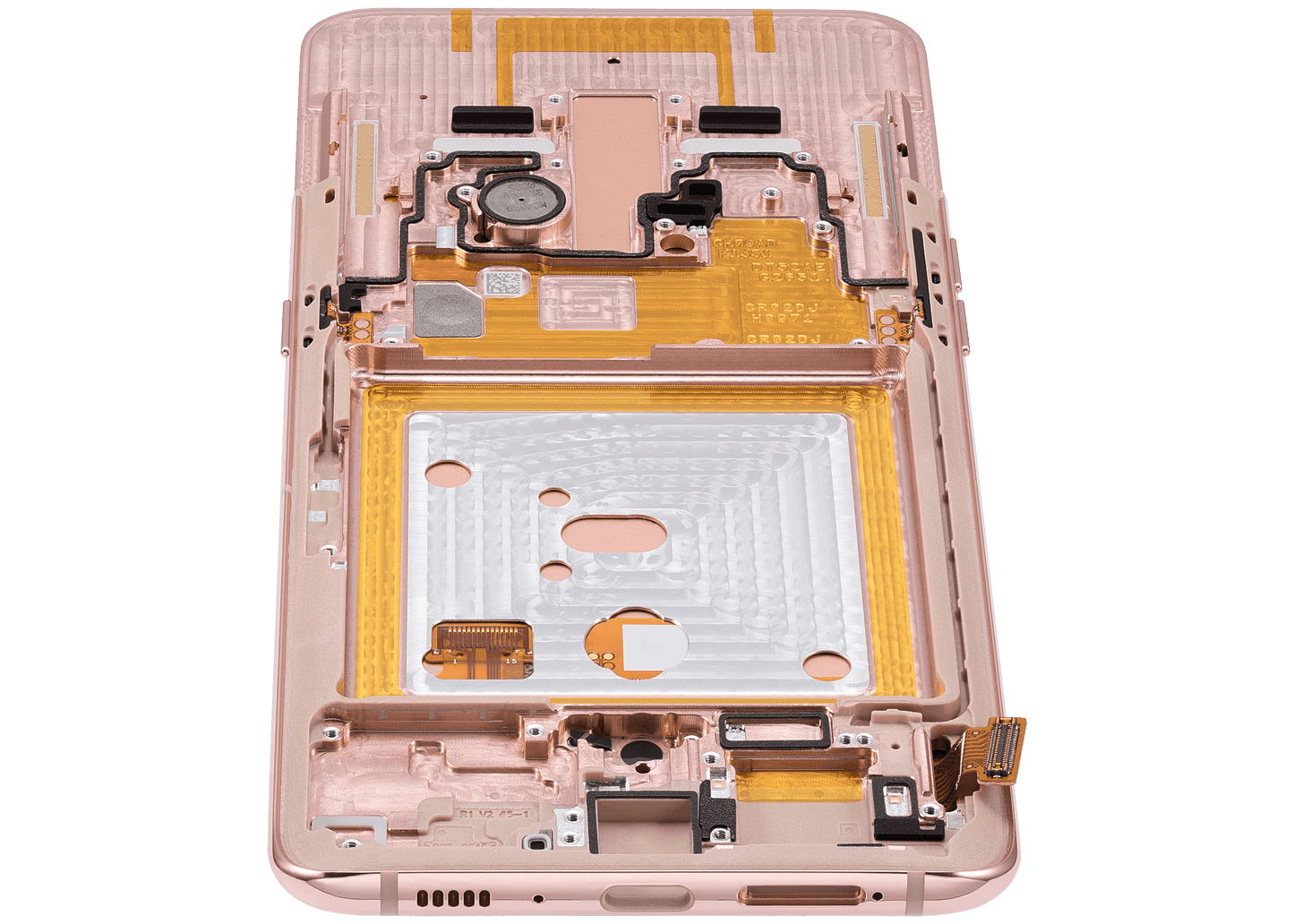 OLED Assembly With Frame For Samsung Galaxy A80 (A805 / 2019) (Angel Gold) (Refurbished)