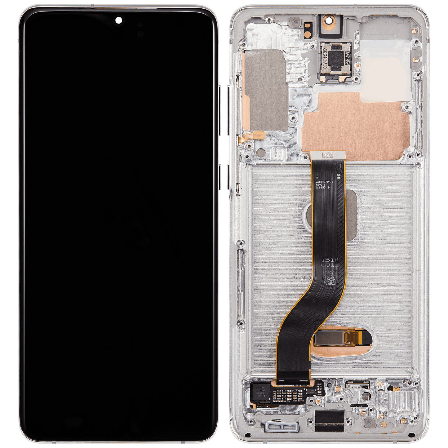 OLED Assembly With Frame For Samsung Galaxy S20 Plus 5G (Refurbished) (Cloud White)