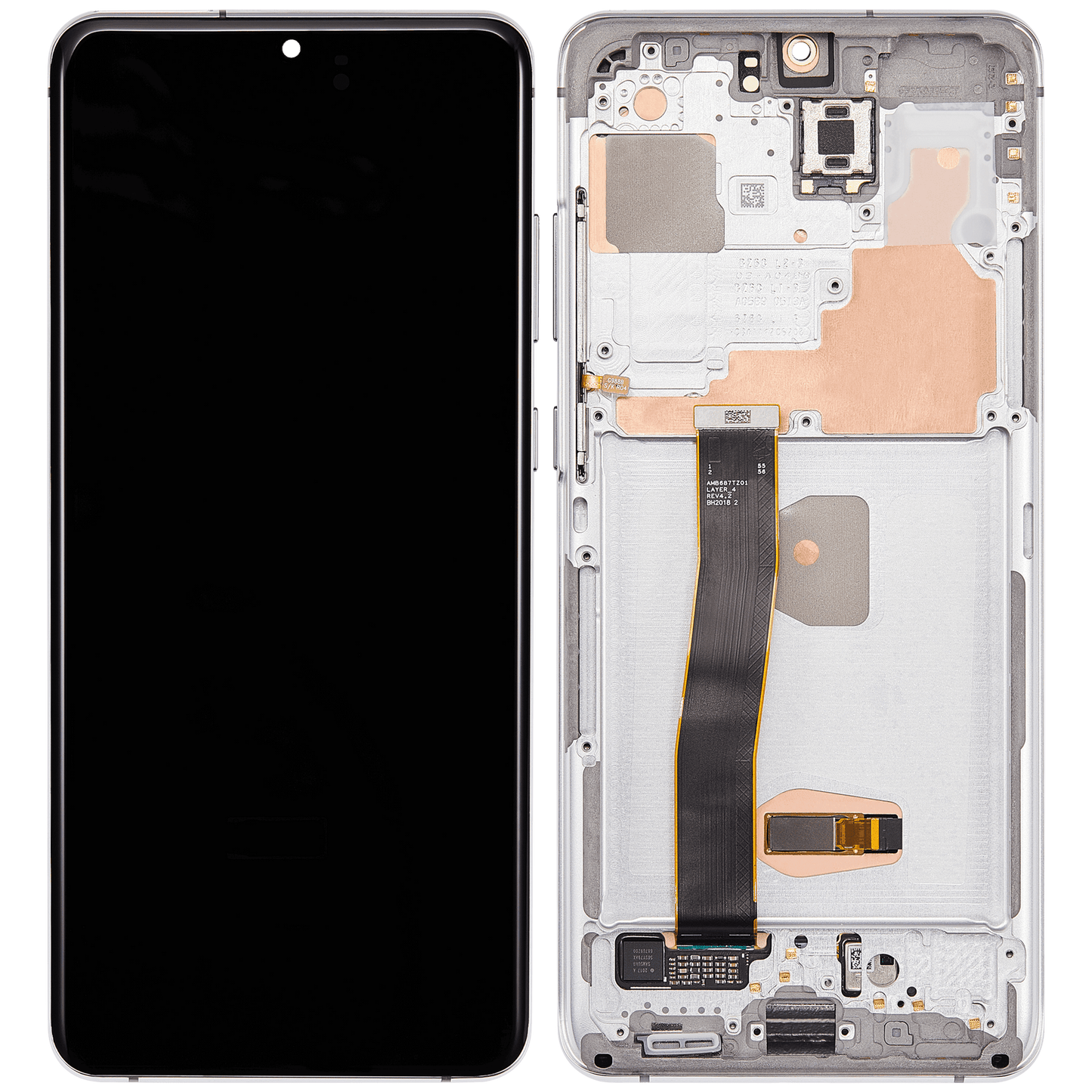 OLED Assembly With Frame For Samsung Galaxy S20 Ultra 5G (Refurbished) (Cloud White)