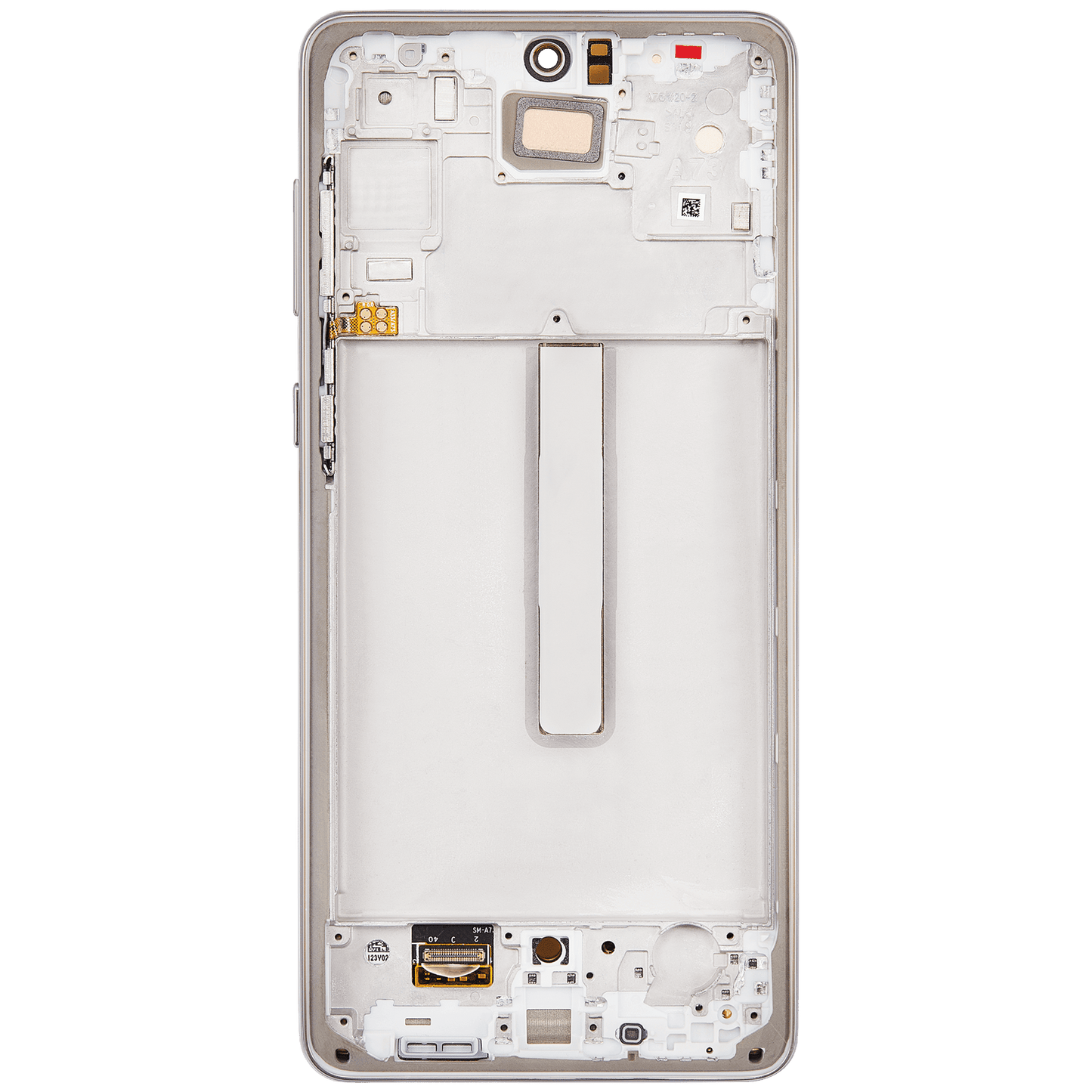 OLED Assembly With Frame For Samsung Galaxy A73 (A735 / 2022) (Refurbished) (White)