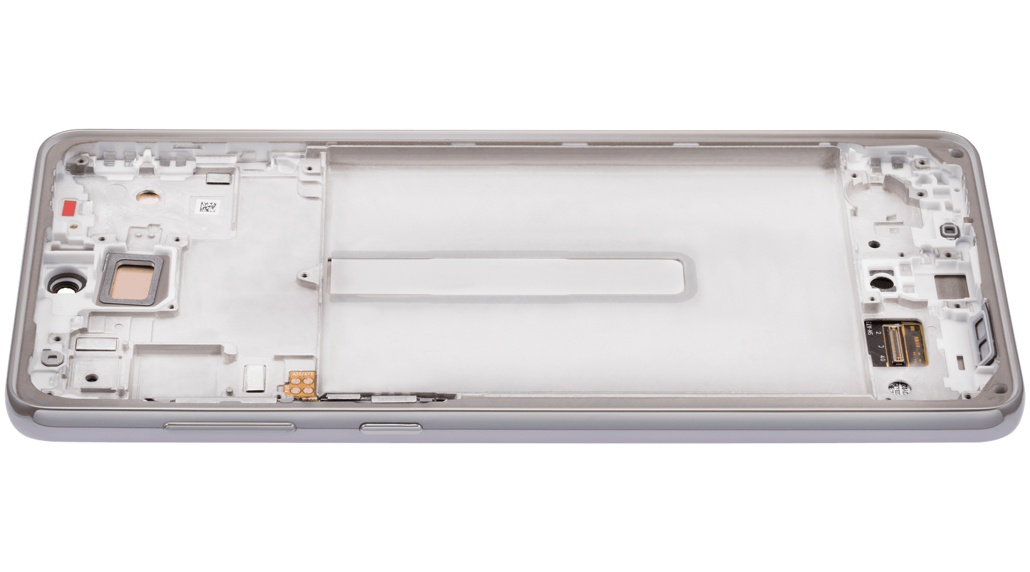 OLED Assembly With Frame For Samsung Galaxy A73 (A735 / 2022) (Refurbished) (White)