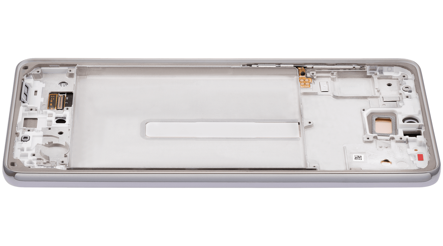 OLED Assembly With Frame For Samsung Galaxy A73 (A735 / 2022) (Refurbished) (White)