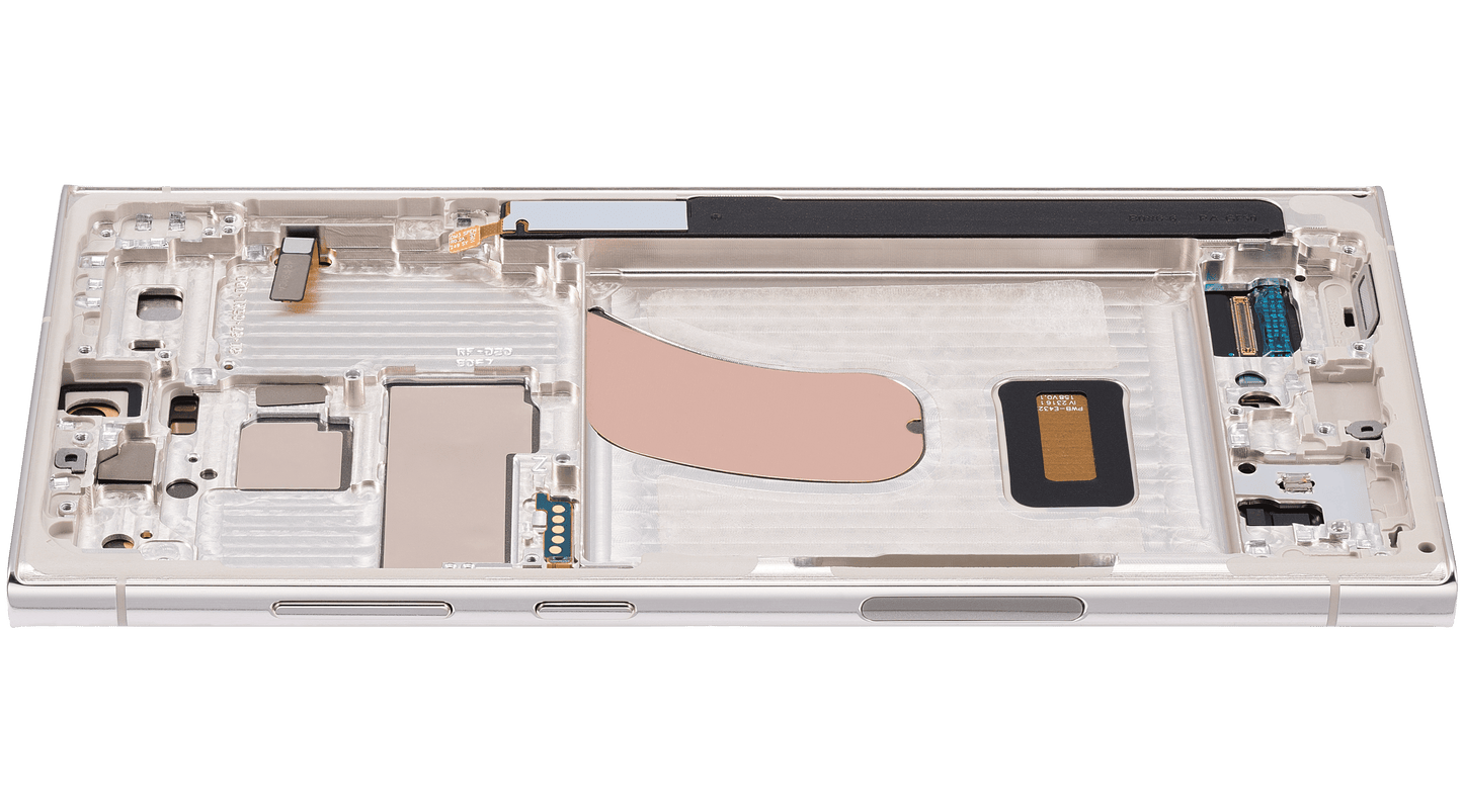 OLED Assembly With Frame For Samsung Galaxy S23 Ultra (US & International) (Refurbished) (Cream)