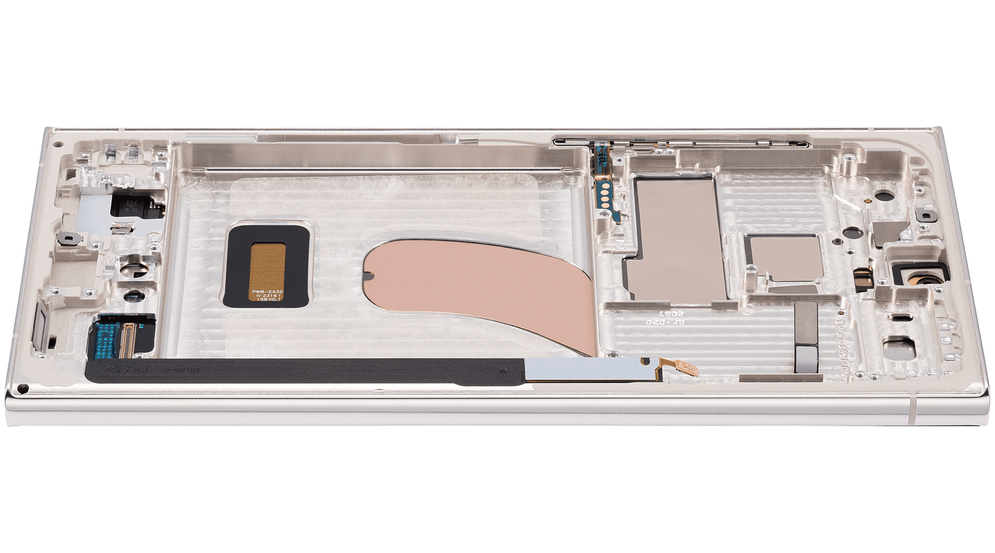 OLED Assembly With Frame For Samsung Galaxy S23 Ultra (US & International) (Refurbished) (Cream)