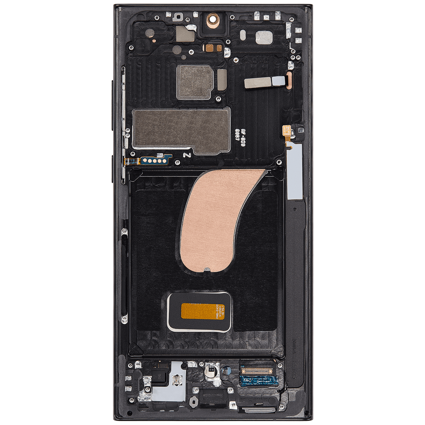OLED Assembly With Frame For Samsung Galaxy S23 Ultra (US & International) (Refurbished) (Graphite / Red)