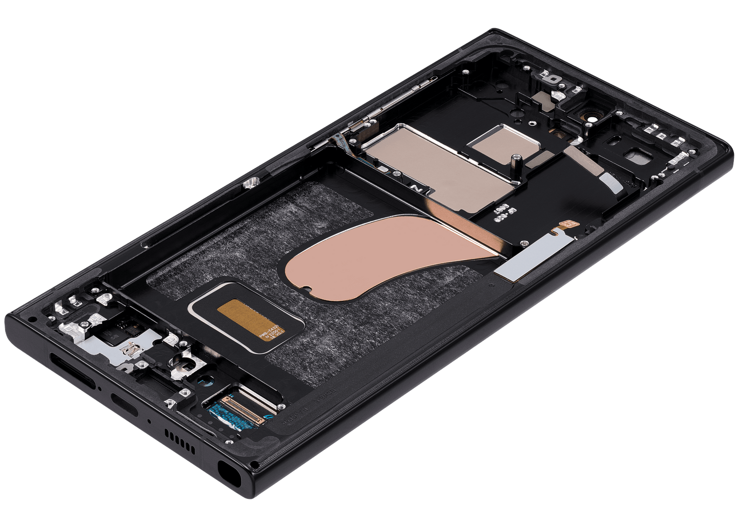 OLED Assembly With Frame For Samsung Galaxy S23 Ultra (US & International) (Refurbished) (Graphite / Red)