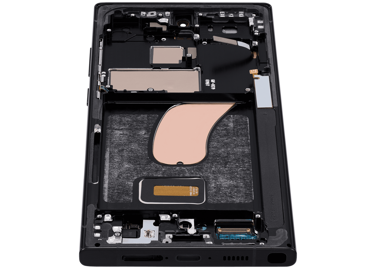 OLED Assembly With Frame For Samsung Galaxy S23 Ultra (US & International) (Refurbished) (Graphite / Red)