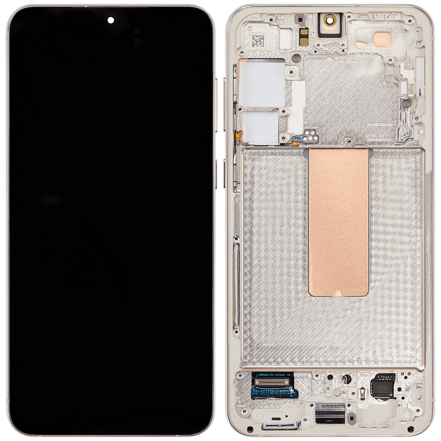 OLED Assembly With Frame For Samsung Galaxy S23 Plus 5G (US & International) (Refurbished) (Cream)