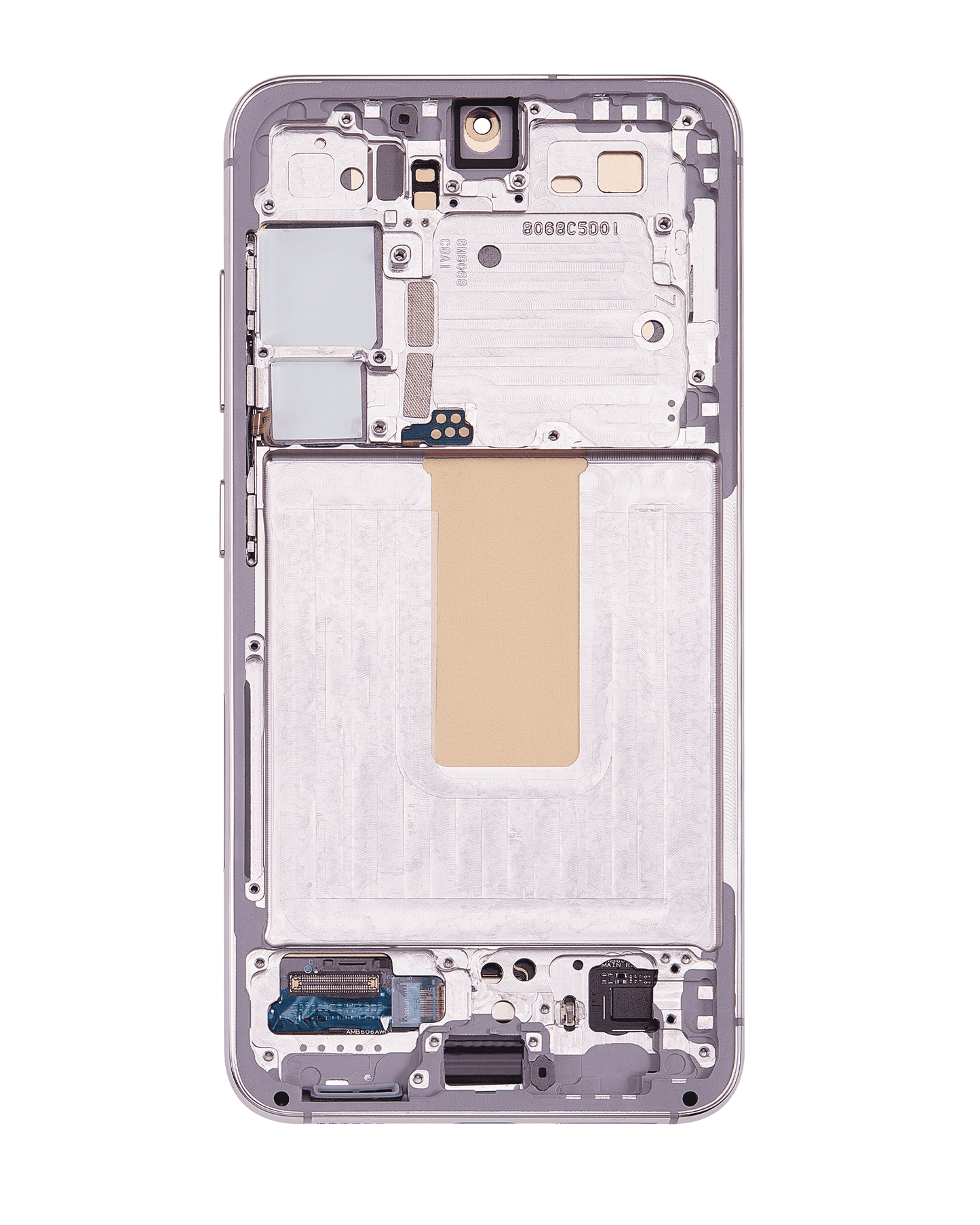 OLED Assembly With Frame For Samsung Galaxy S23 5G (US & International) (Refurbished) (Pink / Lavender)