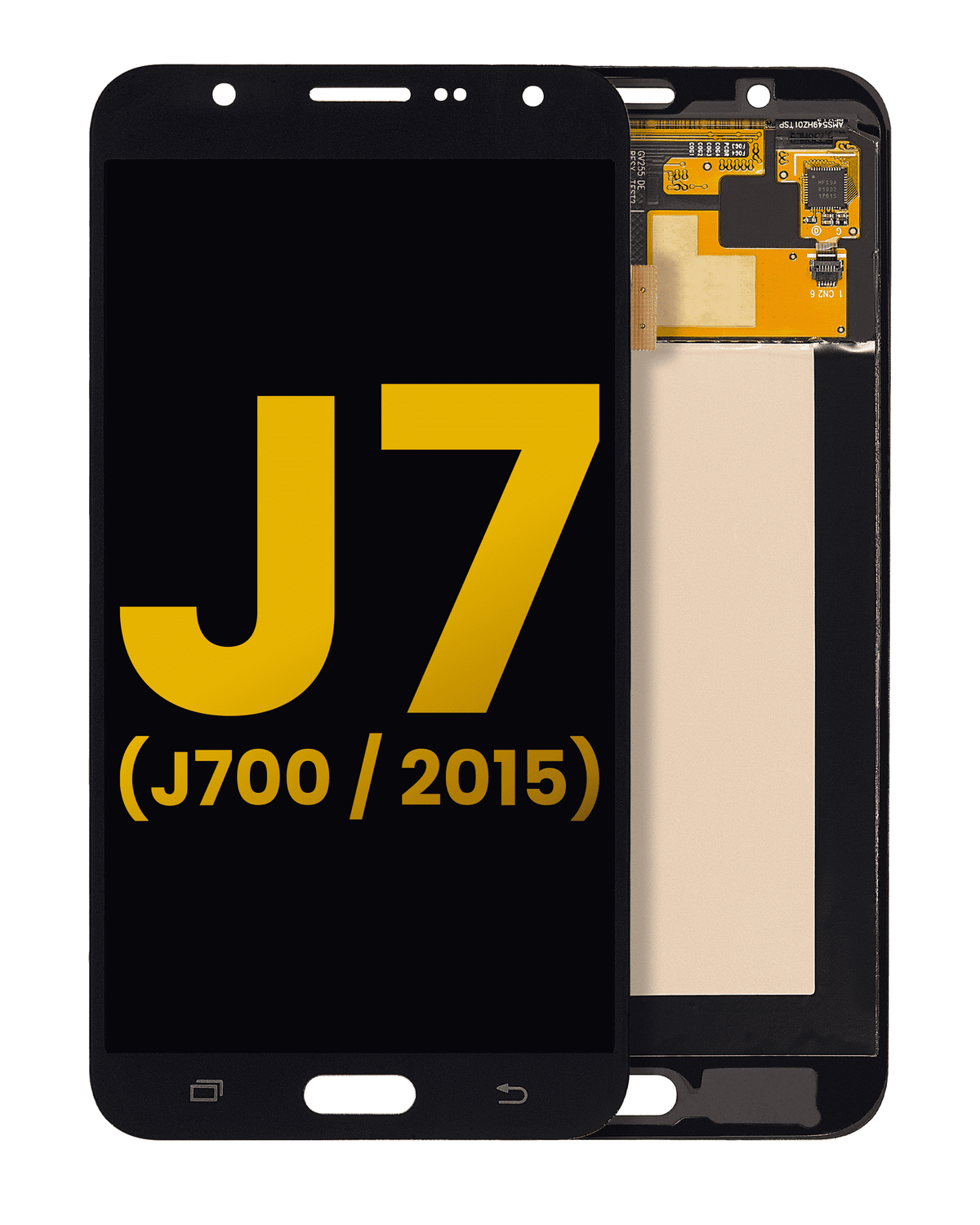 OLED Assembly Without Frame For Samsung Galaxy J7 (J700 / 2015) (Refurbished) (Black) Samsung replacement part SKU 107082017002 product image 1