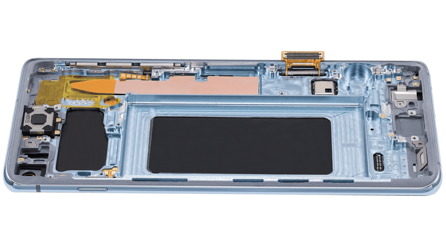 OLED Assembly With Frame For Samsung Galaxy S10 (Refurbished) (Prism Blue)