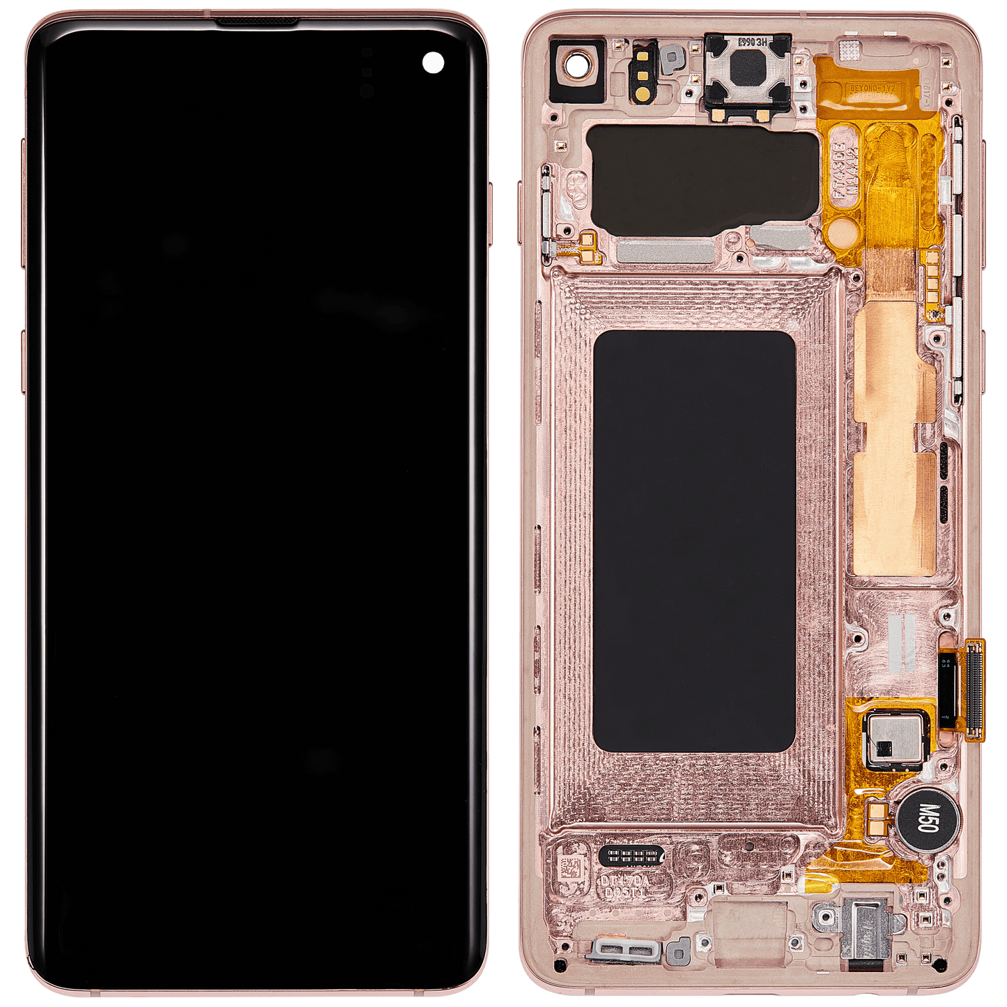 OLED Assembly With Frame For Samsung Galaxy S10 (Refurbished) (Flamingo Pink)