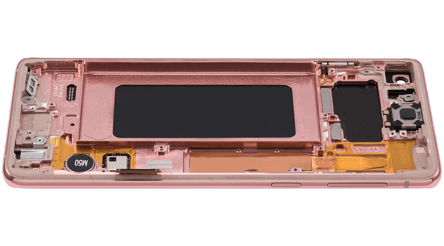 OLED Assembly With Frame For Samsung Galaxy S10 (Refurbished) (Flamingo Pink)