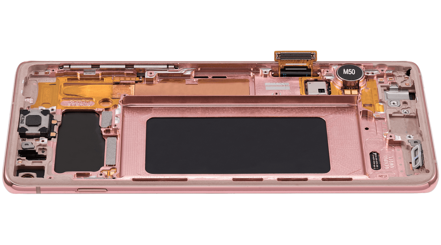 OLED Assembly With Frame For Samsung Galaxy S10 (Refurbished) (Flamingo Pink)