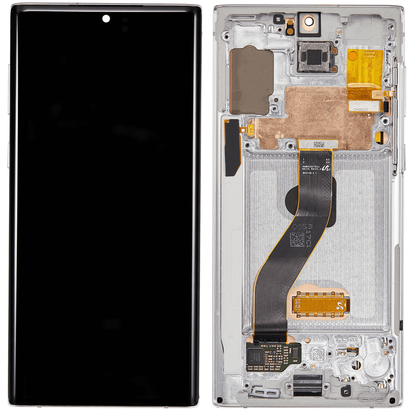 OLED Assembly With Frame For Samsung Galaxy Note 10 (Refurbished) (Aura White)