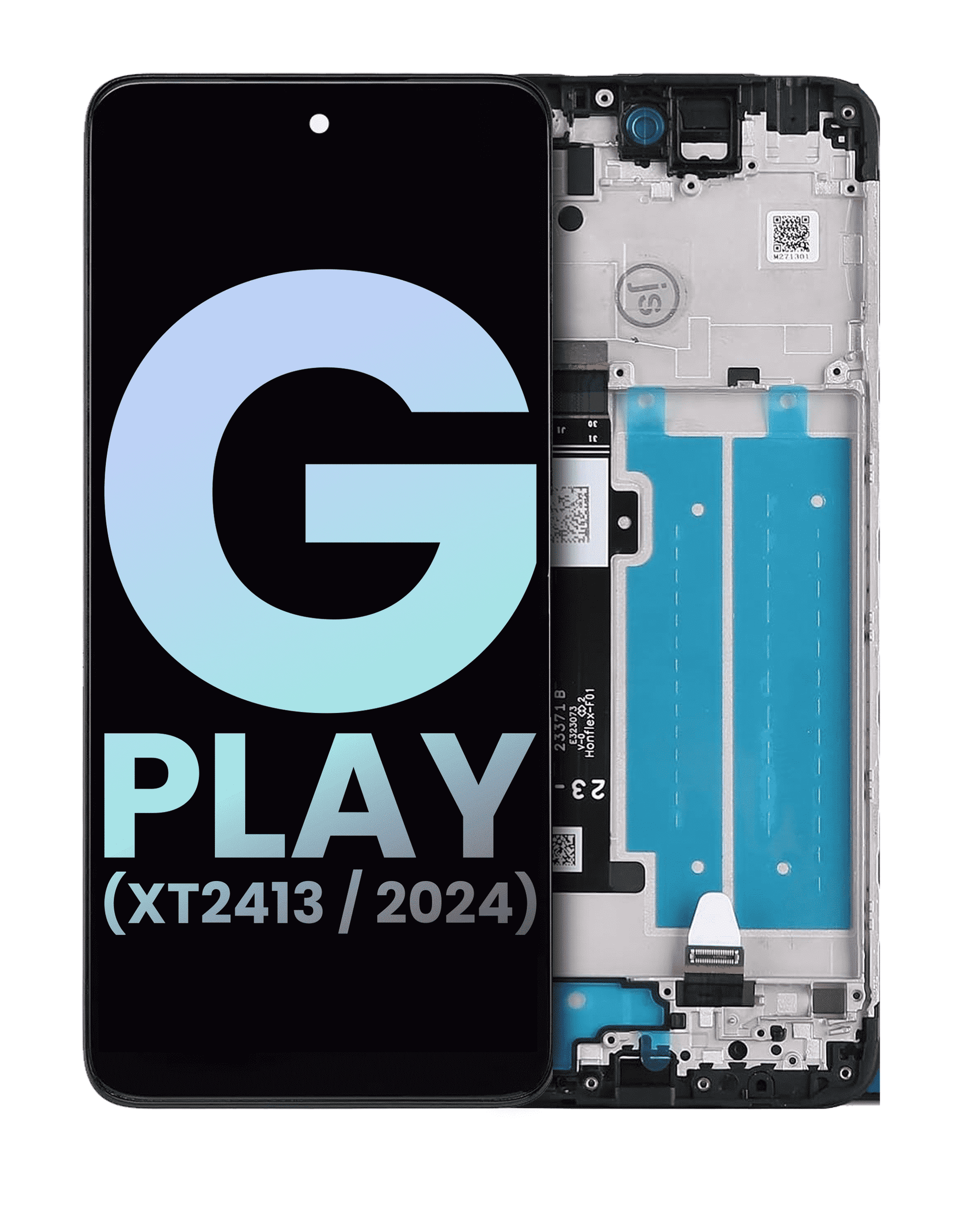 LCD Assembly With Frame For Motorola Moto G Play (XT2413 / 2024) (Genuine OEM) (All Colors) replacement part SKU 107085003850 image 1