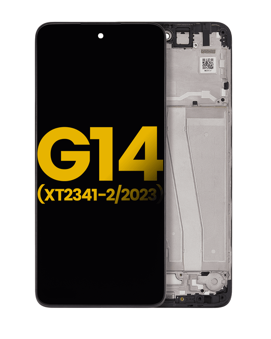 LCD Assembly With Frame For Motorola Moto G14 (XT2341 / 2023) (Refurbished) (All Colors) replacement part SKU 107082141709 image 1