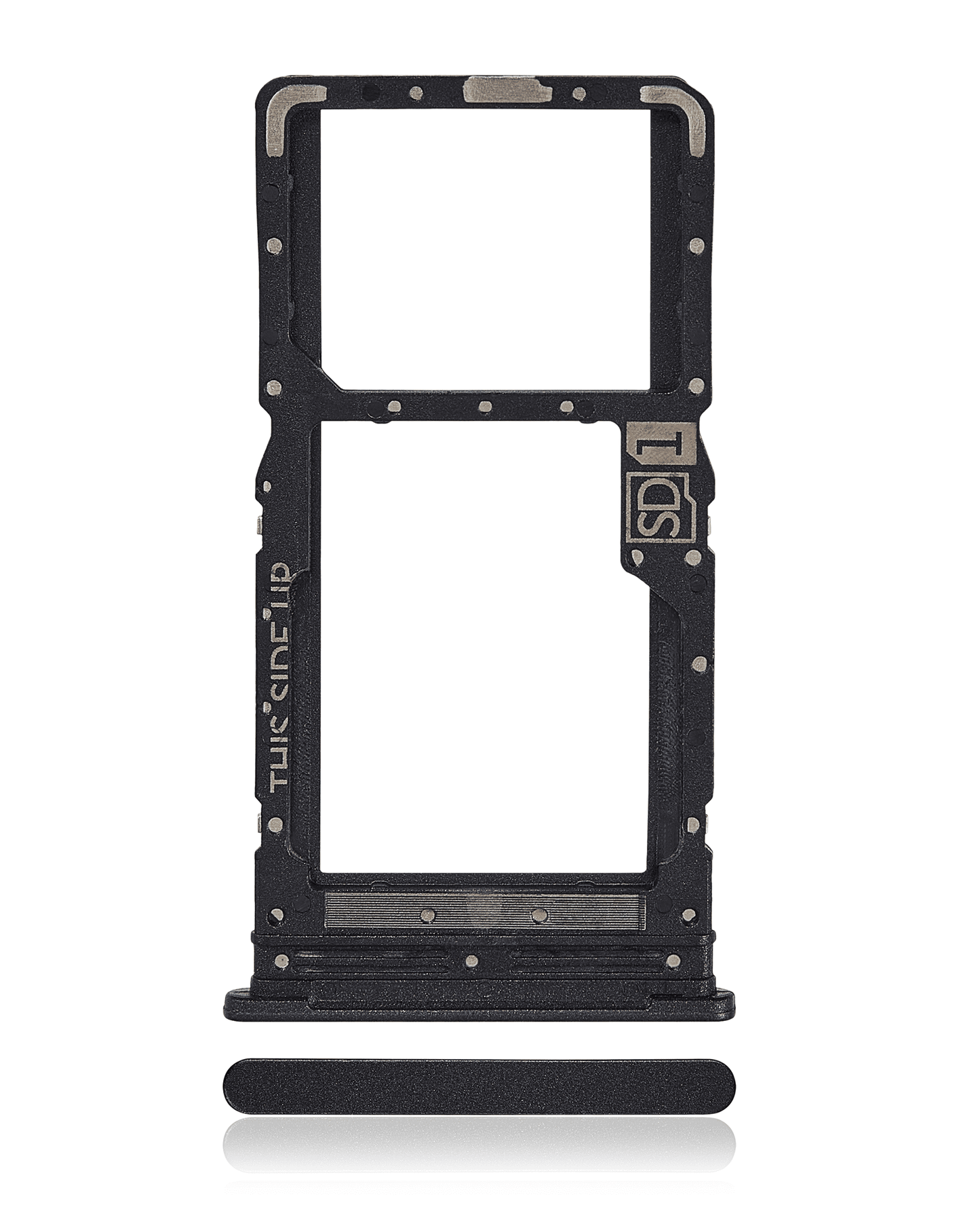 Single Sim Card Tray For Motorola Moto G34 (XT2363 /2023) (Charcoal Black) replacement part SKU 107082091920 image 1