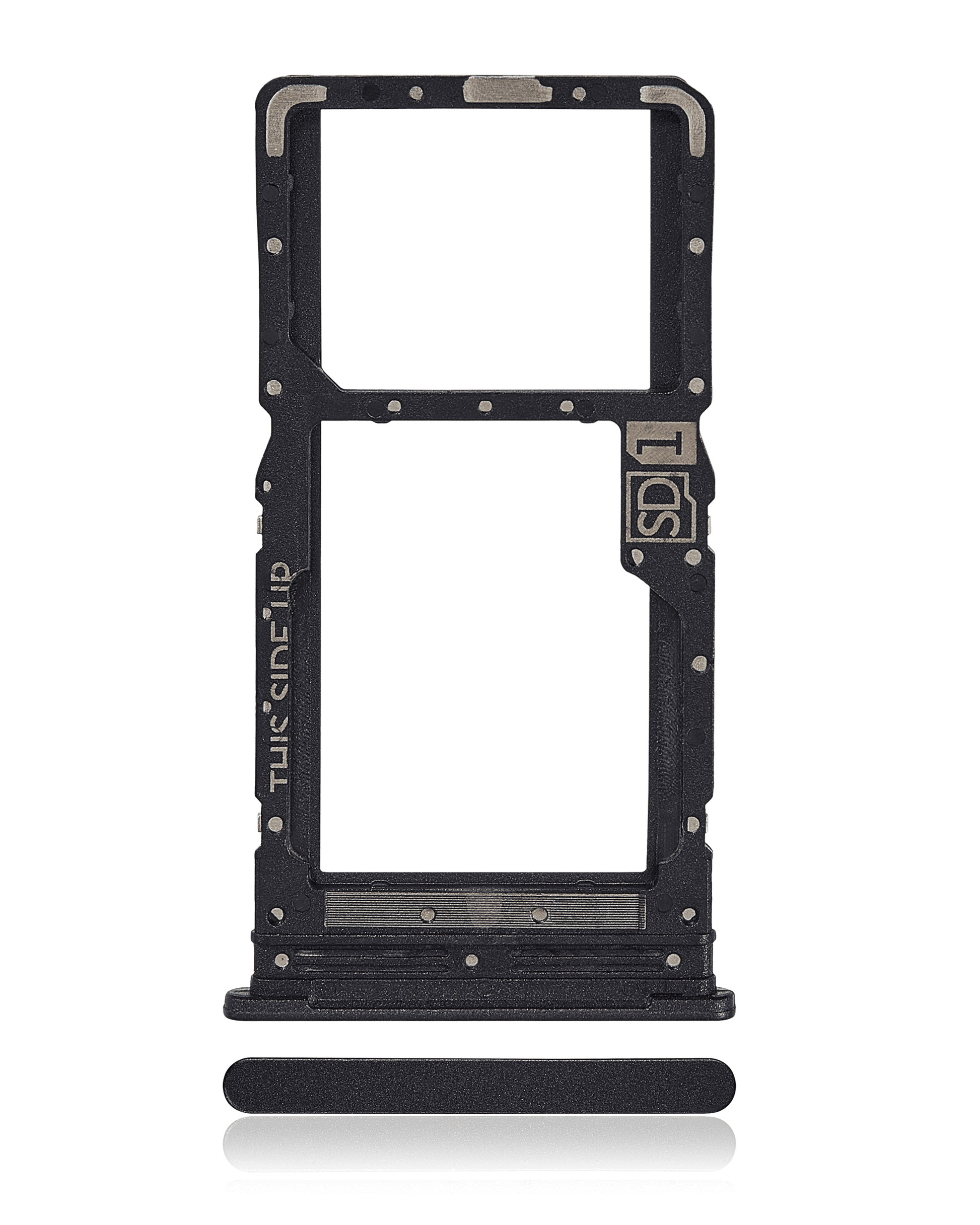 Single Sim Card Tray For Motorola Moto G34 (XT2363 /2023) (Charcoal Black) replacement part SKU 107082091920 image 1