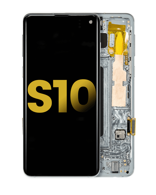 OLED Assembly With Frame For Samsung Galaxy S10 (Refurbished) (Prism Green)