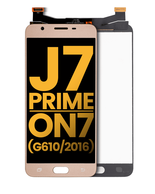 LCD Assembly Without Frame For Samsung Galaxy J7 Prime / On7 (G610 / 2016) (Refurbished) (Gold) Samsung Galaxy replacement part SKU 107082016625 product image 1