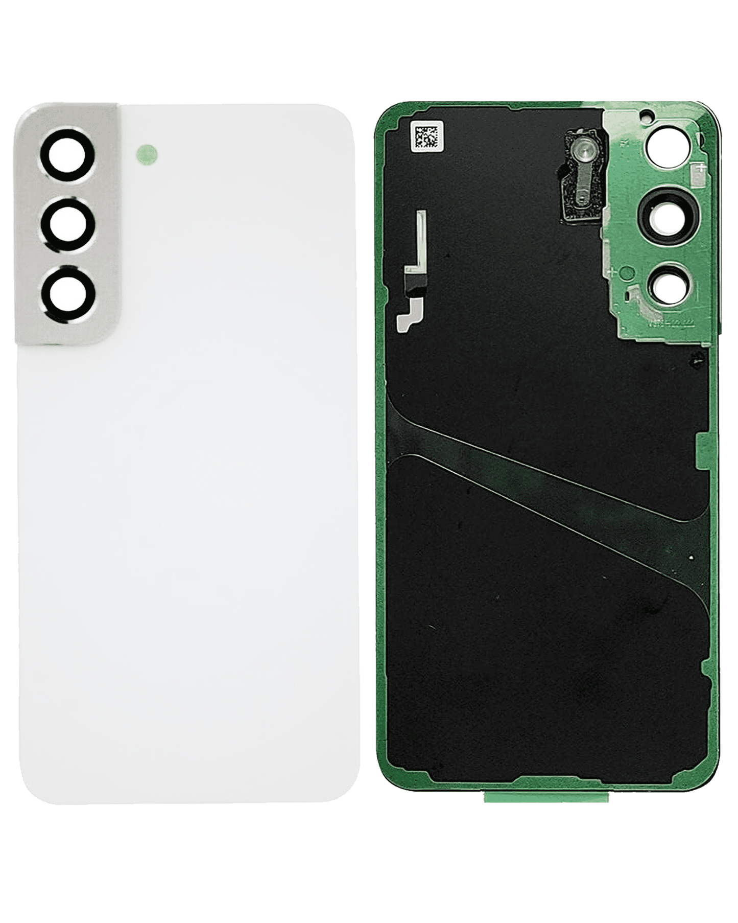 Back Cover Glass With Camera Lens Samsung Galaxy S22 5G (Service Pack) (White)