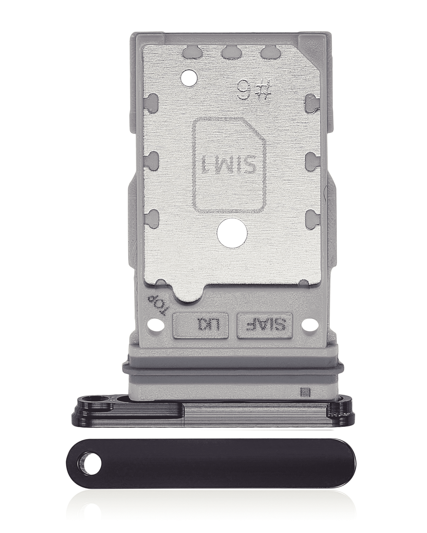 Dual Sim Card Tray For Samsung Galaxy S23 5G / S23 Plus 5G (Phantom Black)
