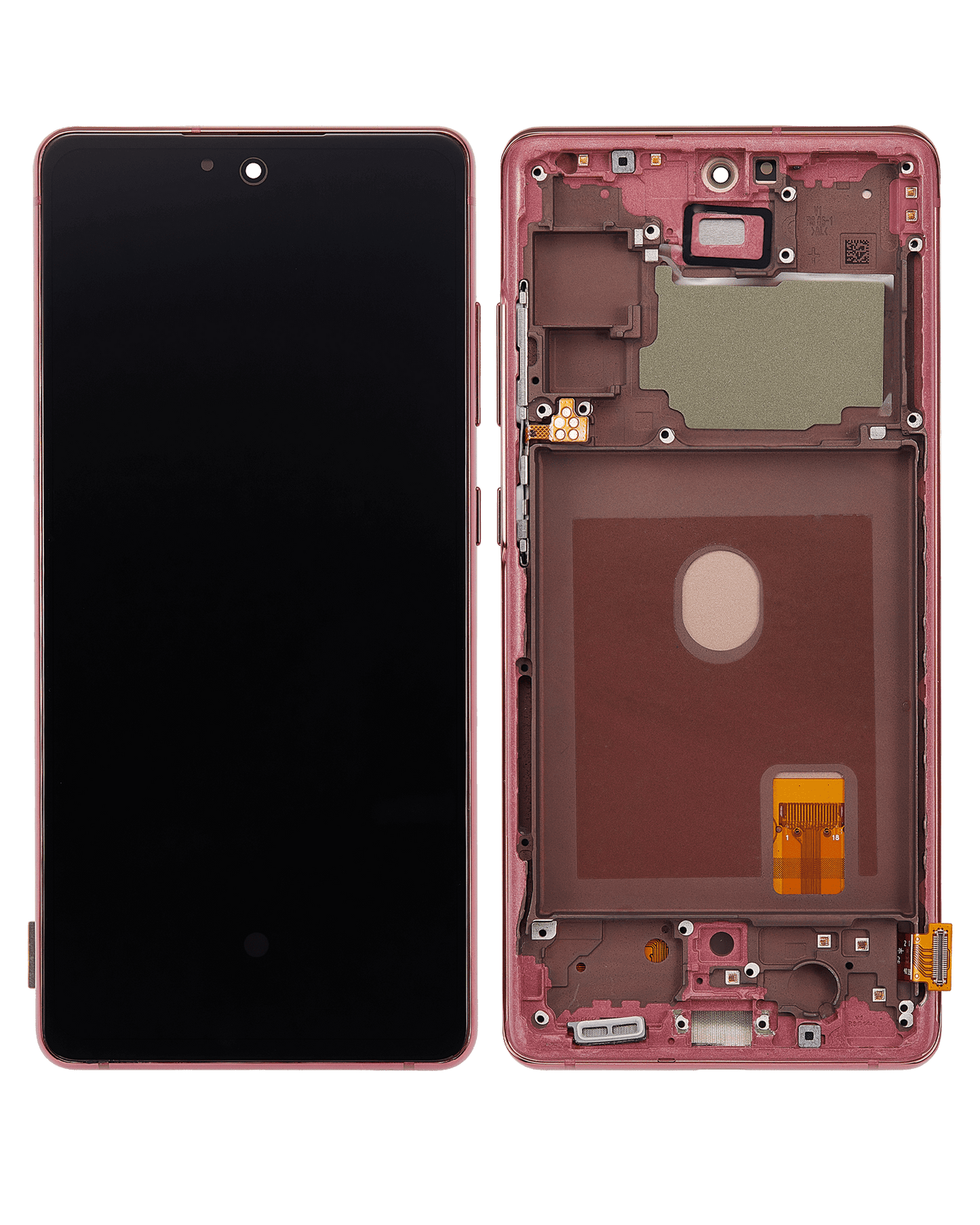OLED Assembly With Frame For Samsung Galaxy S20 FE 4G / 5G (Refurbished) (Cloud Red)