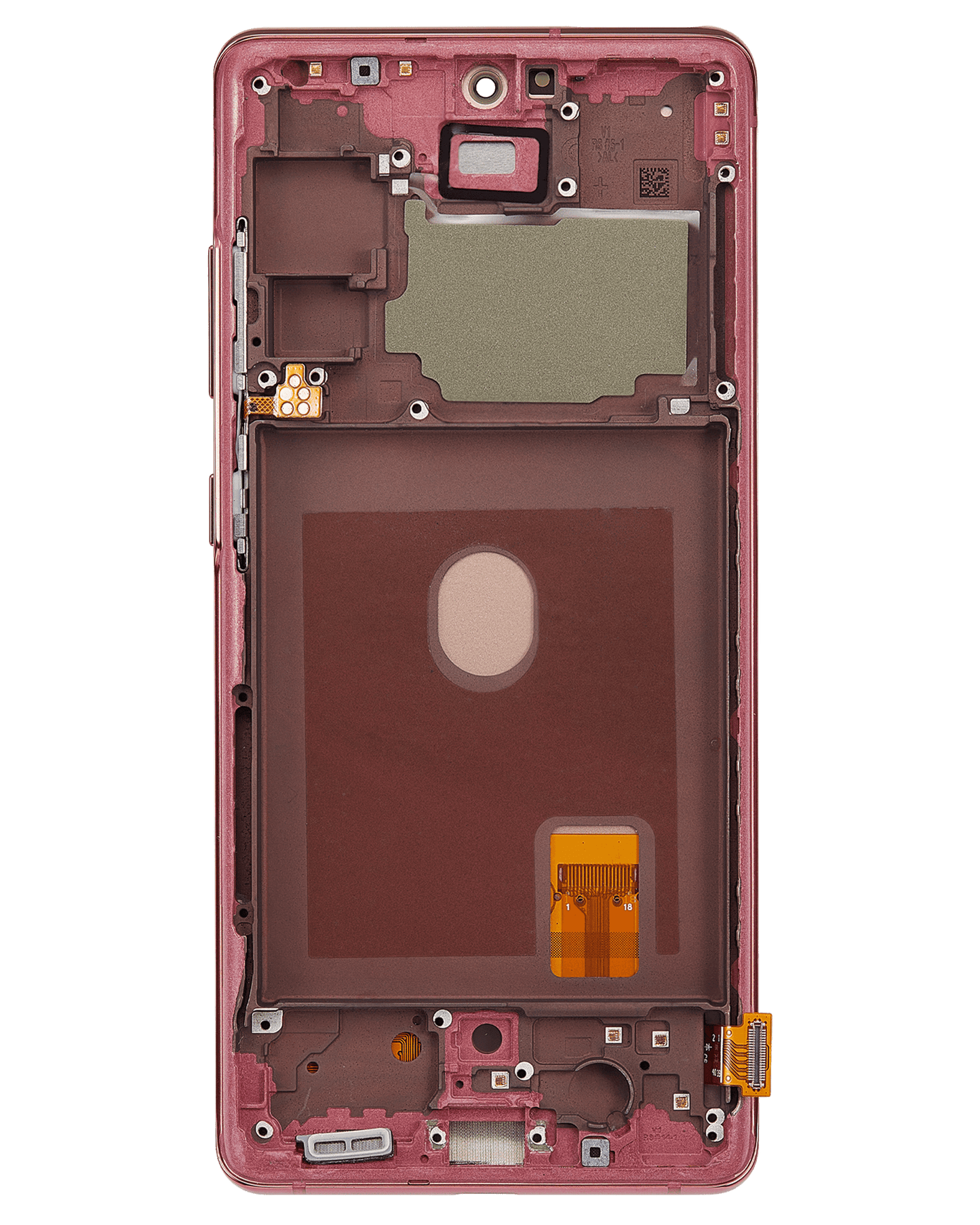 OLED Assembly With Frame For Samsung Galaxy S20 FE 4G / 5G (Refurbished) (Cloud Red)