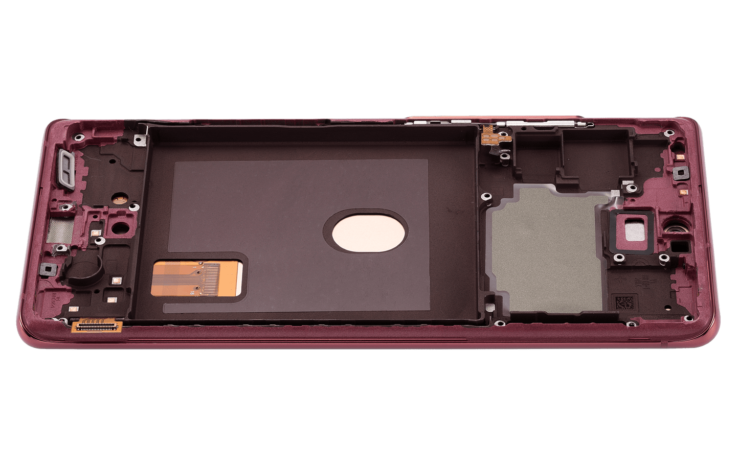 OLED Assembly With Frame For Samsung Galaxy S20 FE 4G / 5G (Refurbished) (Cloud Red)