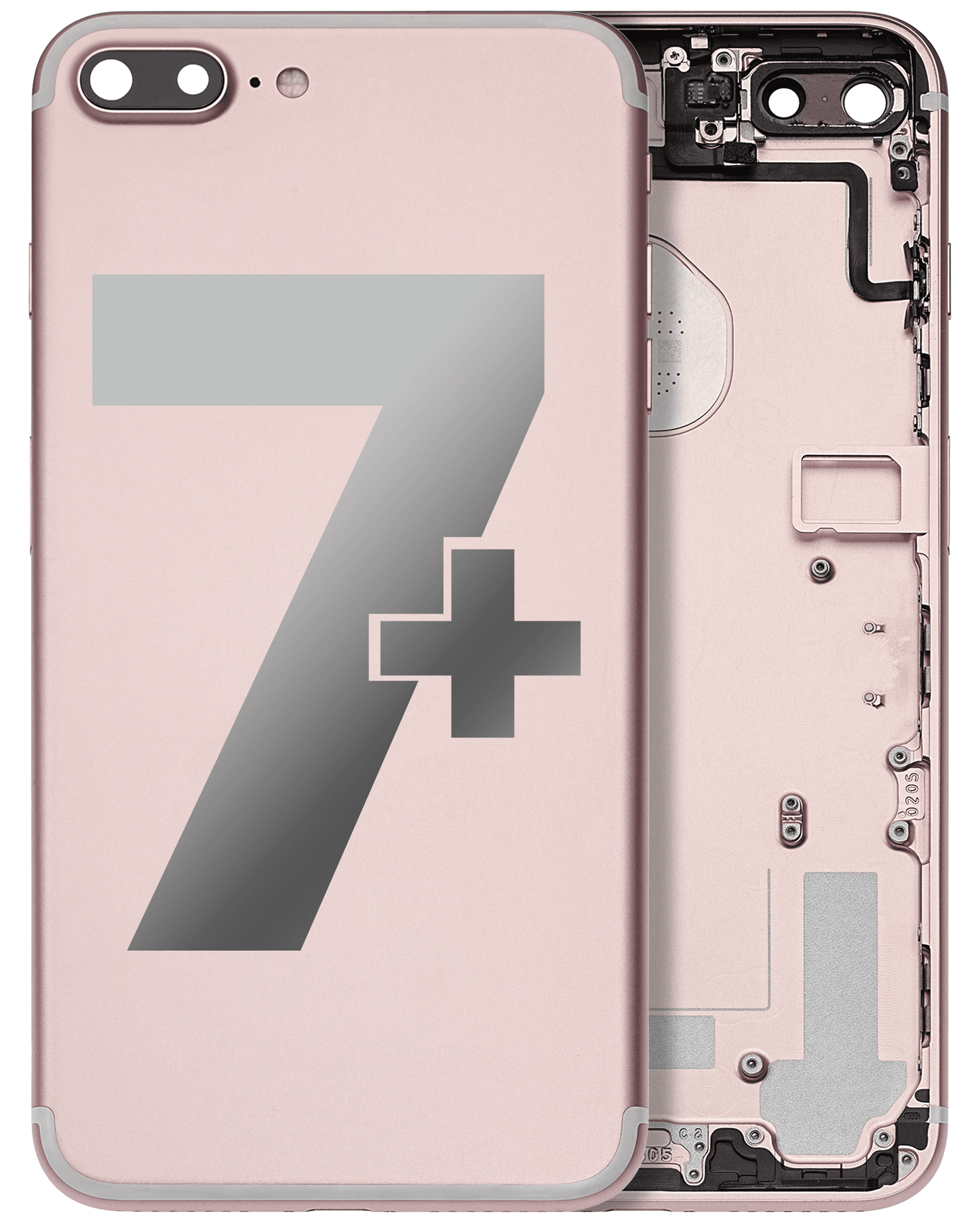 Back Housing W/ Small Parts For iPhone 7 Plus (Used OEM Pull: Grade A) (Rose Gold)